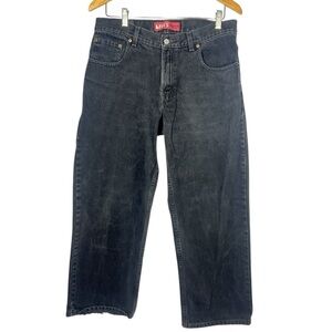 Levi’s 550 34x28 Faded Black Straight Wide Leg Jeans